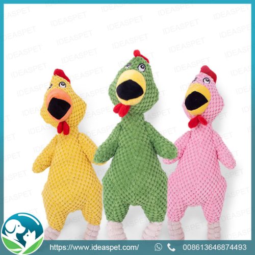 Wholesale Pineapple Screaming Chicken Plush Dog Chew Toy Durable Pet Toy For Dogs