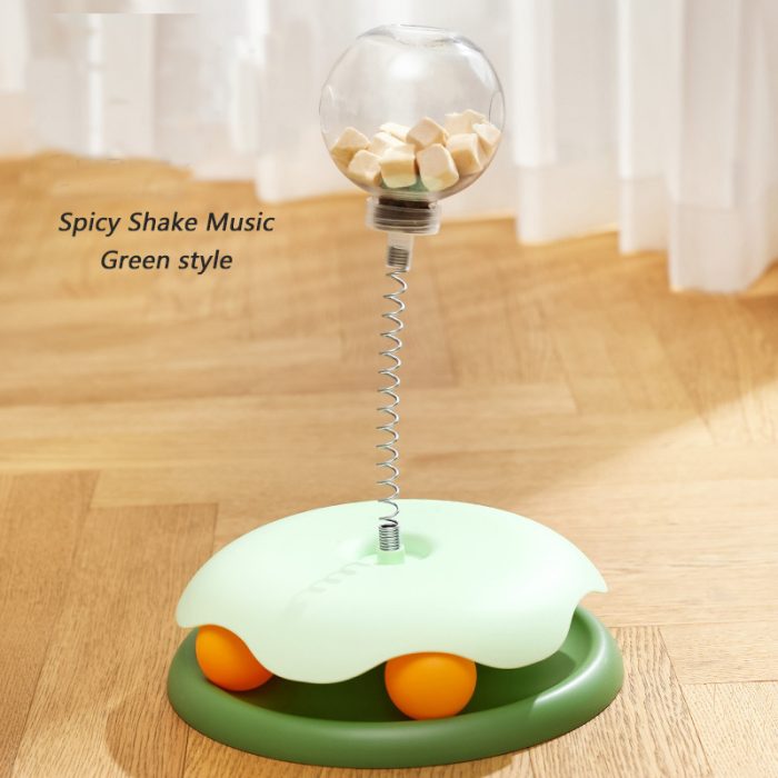 Hot Sale Pet Puzzle Food Spring Leaking Ball Toy - Interactive Cat Slow Feeder and Treat Dispenser