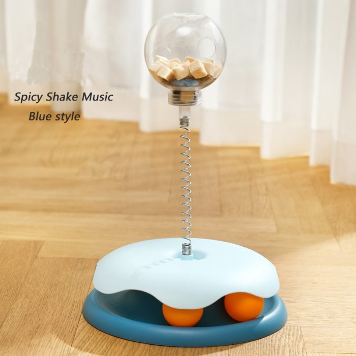 Hot Sale Pet Puzzle Food Spring Leaking Ball Toy - Interactive Cat Slow Feeder and Treat Dispenser