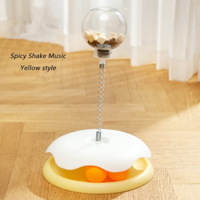 Hot Sale Pet Puzzle Food Spring Leaking Ball Toy - Interactive Cat Slow Feeder and Treat Dispenser