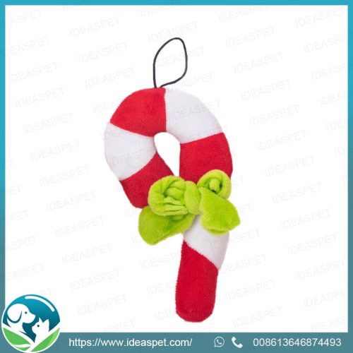 Wholesale Christmas Candy Cane Dog Toy | Durable Squeaky Chew Toys For Puppies