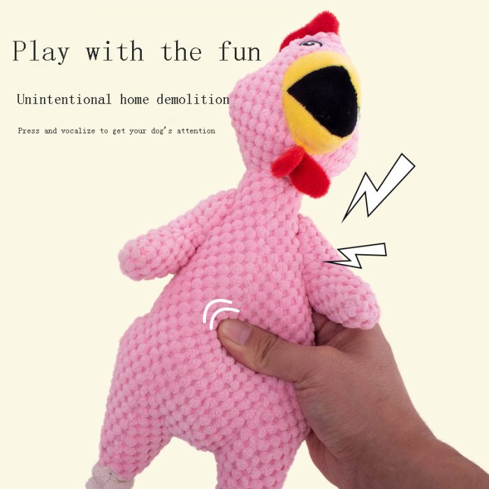 Wholesale Pineapple Screaming Chicken Plush Dog Chew Toy Durable Pet Toy For Dogs