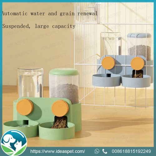 Wholesale Hanging Cage Type 2 in 1 Automatic Pet Feeder Drinking Bowl Cat Dog Food Bowl Pet Water Dispenser