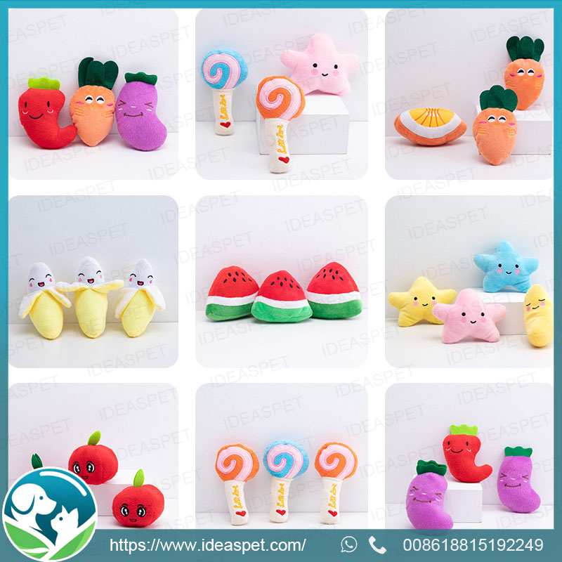 Hot Selling New Style Squeaky Fruit Dog Toys - Wholesale Customizable Pet Toys