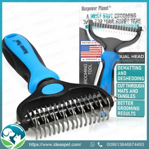 High-Quality Double-Sided Pet Grooming Brush for Shedding and Dematting - Ideal for Dogs and Catmatting - Ideal for Dogs and Cat