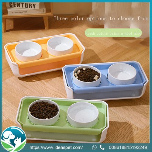 Wholesale Raised Double Cat Bowls - Durable & Elevated Pet Feeding Bowls for Healthy Eating