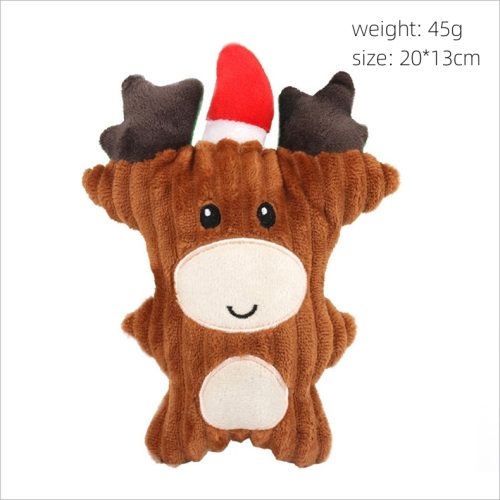 Wholesale Christmas Dog Plush Toy - Festive Puppy Squeaky Toy for Holiday Pet Gifts | Bulk Pet Supplies