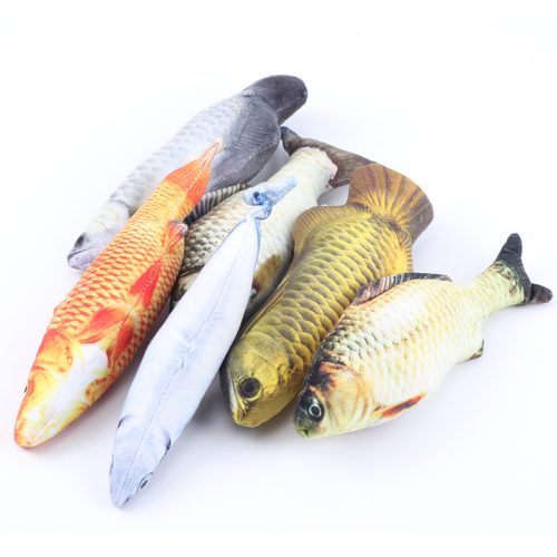 Catmint Simulation Fish Funny Cat Plush Toy - Interactive, Catnip Infused, Durable Pet Toy for Wholesale