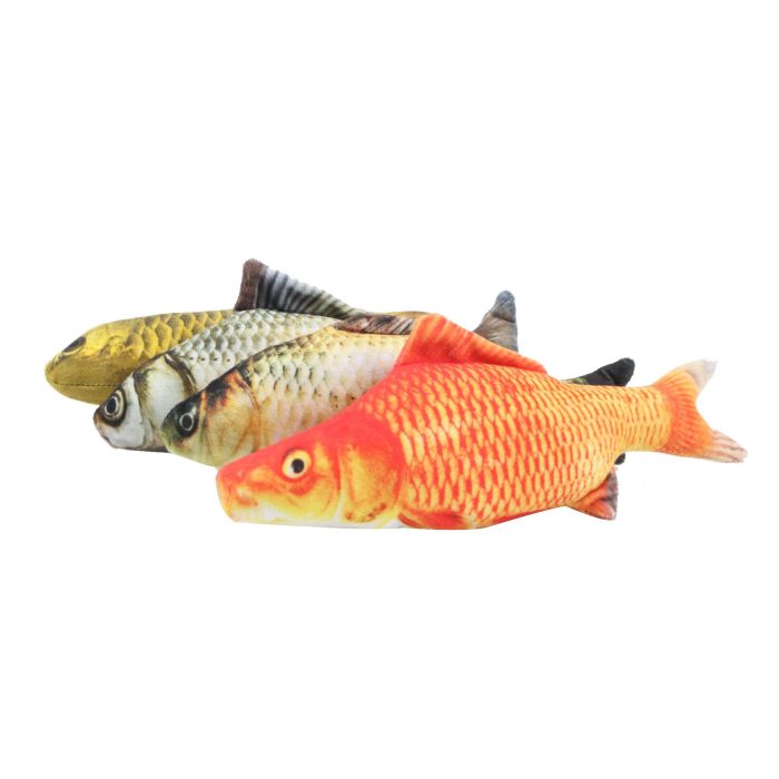 Wholesale Cat Teasing Plush Toys - Simulating Fish Interactive Cat Toys for Wholesale